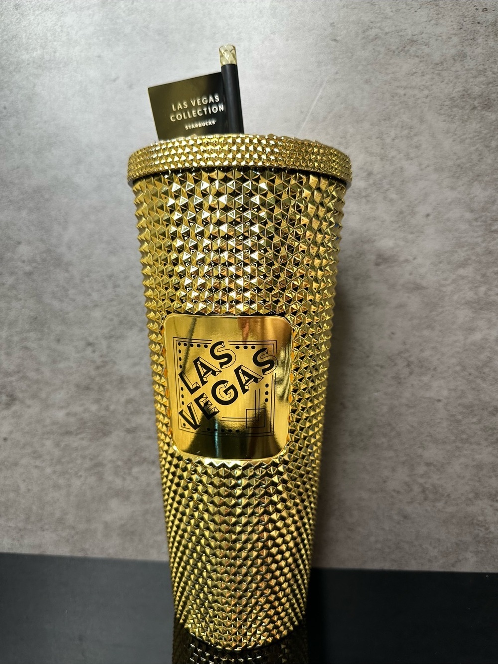 Starbucks Las Vegas Collection Gold Studded Tumbler Cup Limited Edition - Picture 4 of 5